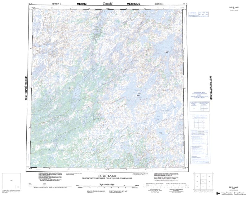 065E - BOYD LAKE - Topographic Map
