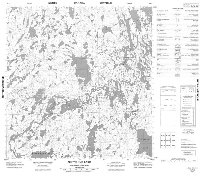 065F07 - NORTH END LAKE - Topographic Map