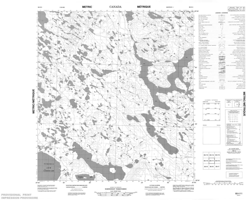 065I11 - NO TITLE - Topographic Map