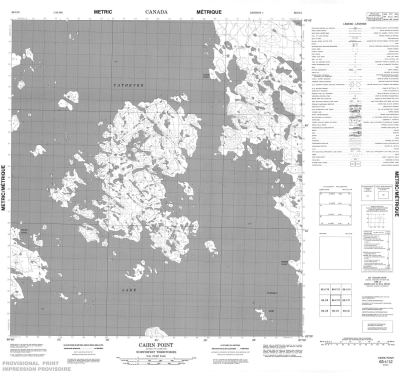 065I12 - CAIRN POINT - Topographic Map
