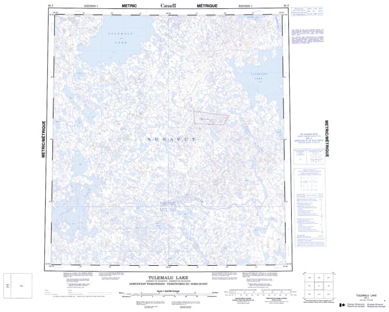 065J - TULEMALU LAKE - Topographic Map