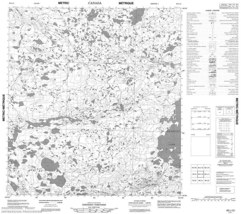 065L12 - NO TITLE - Topographic Map