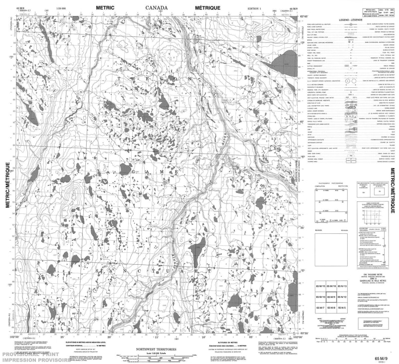 065M09 - NO TITLE - Topographic Map