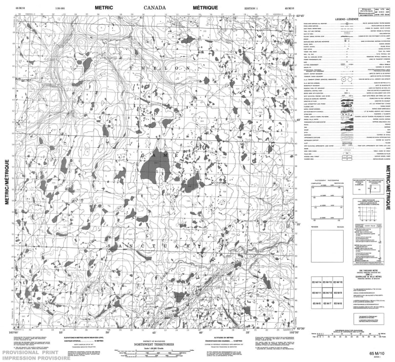 065M10 - NO TITLE - Topographic Map
