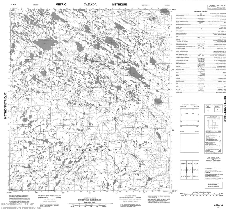 065M14 - NO TITLE - Topographic Map