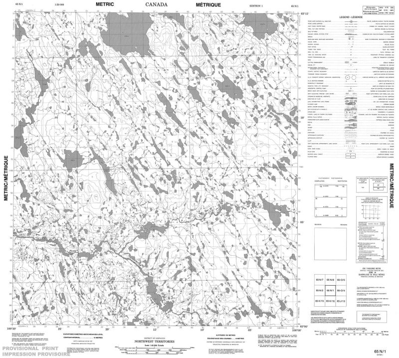 065N01 - NO TITLE - Topographic Map