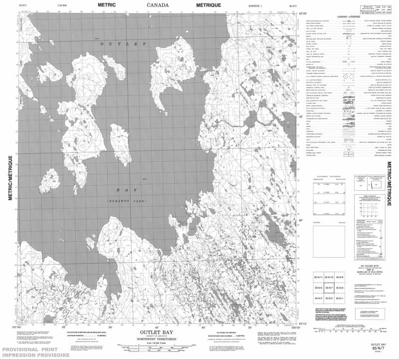 065N07 - OUTLET BAY - Topographic Map