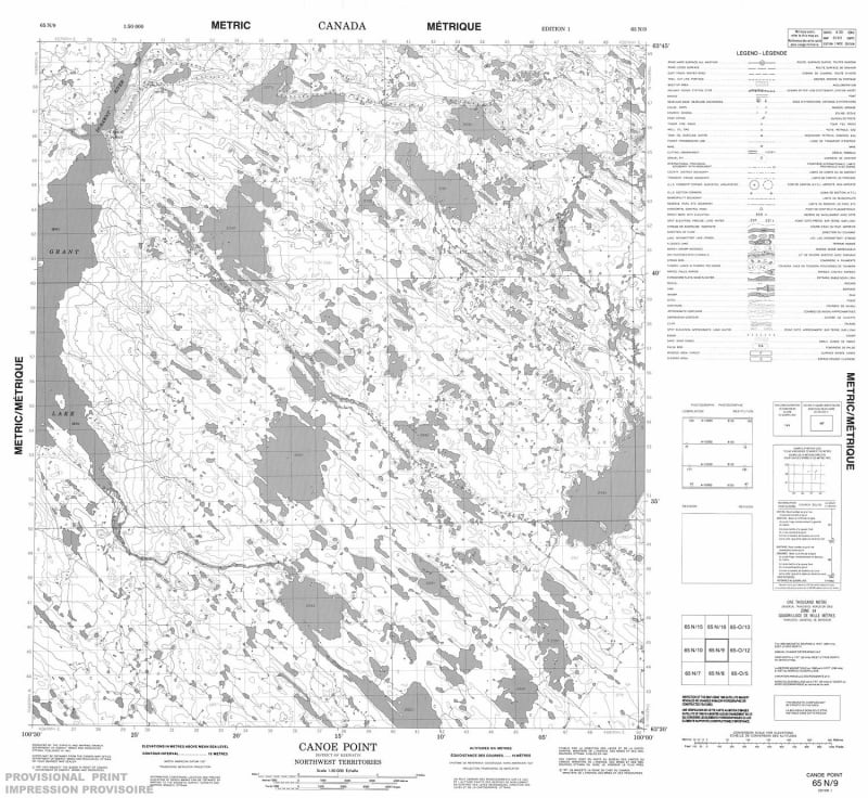 065N09 - CANOE POINT - Topographic Map