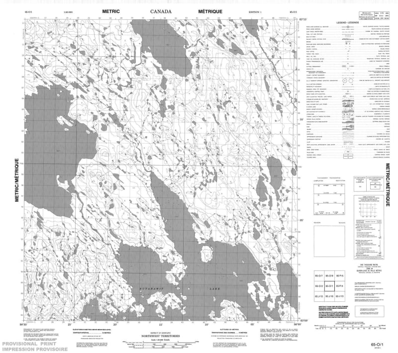 065O01 - NO TITLE - Topographic Map