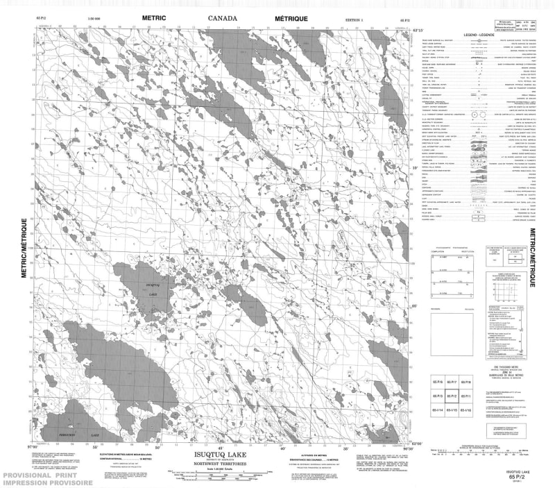 065P02 - ISUQTUQ LAKE - Topographic Map