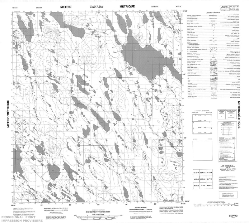 065P12 - NO TITLE - Topographic Map