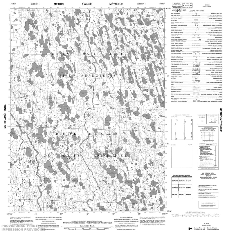 066M10 - NO TITLE - Topographic Map