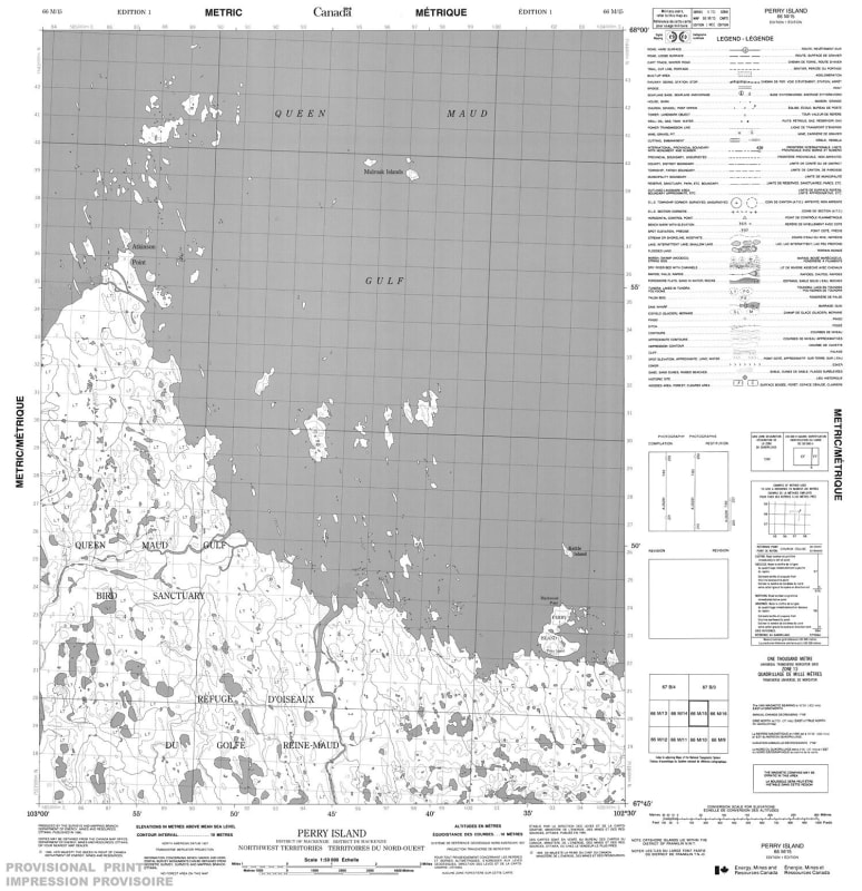 066M15 - PERRY ISLAND - Topographic Map