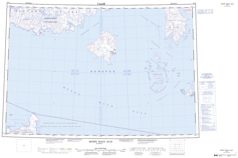 067B - QUEEN MAUD GULF - Topographic Map