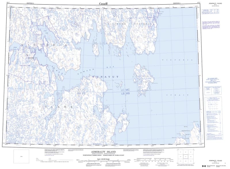 067C - ADMIRALTY ISLAND - Topographic Map