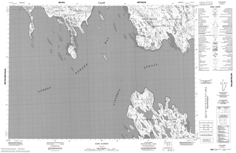067C10 - CAPE ALFRED - Topographic Map