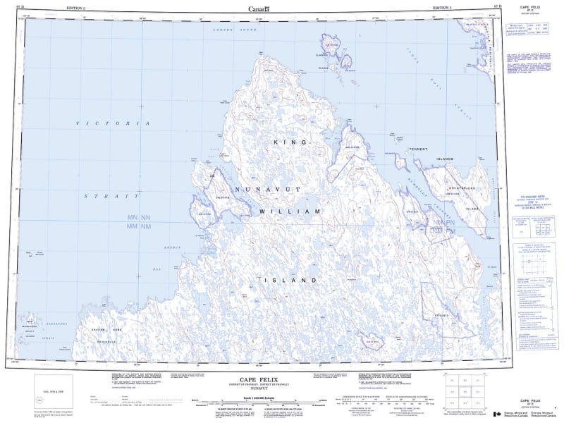 067D - CAPE FELIX - Topographic Map