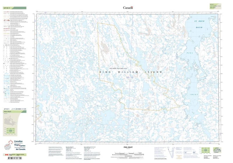 067D01 - PEEL INLET - Topographic Map
