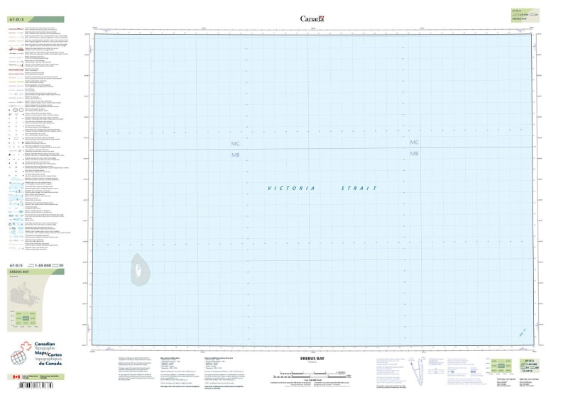 067D05 - EREBUS BAY - Topographic Map