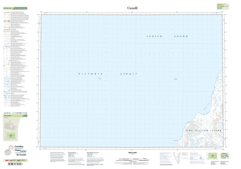 067D14 - WALL BAY - Topographic Map