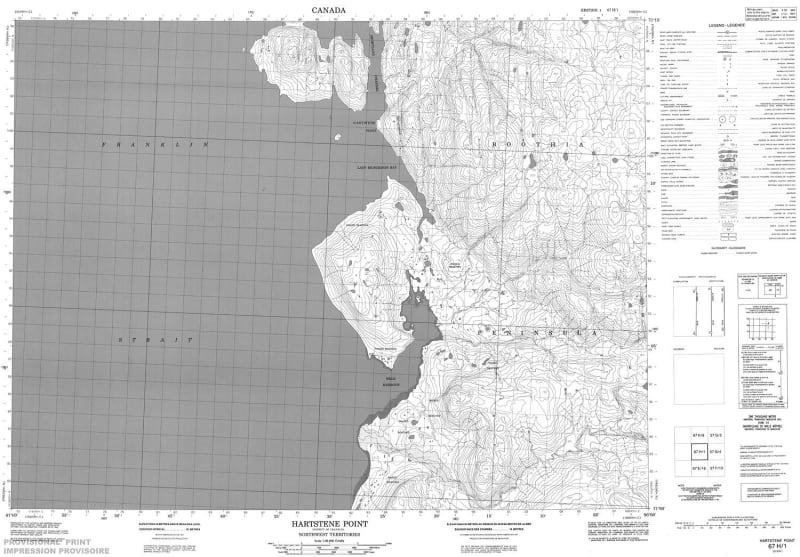 067H01 - HARTSTENE POINT - Topographic Map