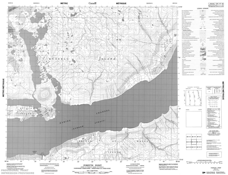 068D14 - FORSYTH POINT - Topographic Map