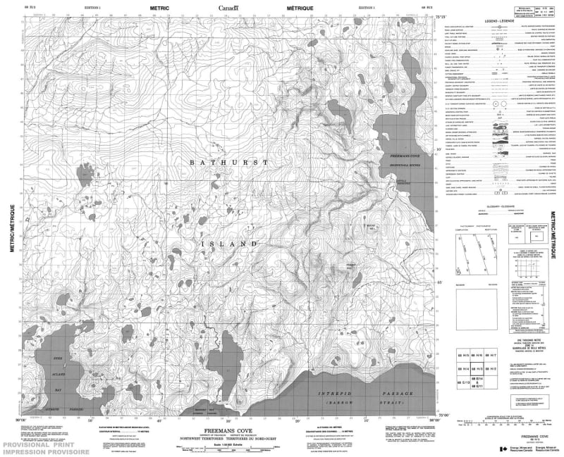 068H03 - FREEMANS COVE - Topographic Map