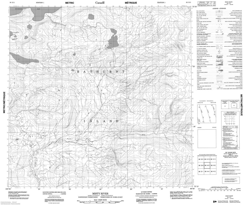 068H05 - MISTY RIVER - Topographic Map