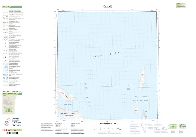 069A10 - JOHN BARROW ISLAND - Topographic Map