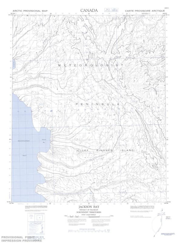 069F01 - JACKSON BAY - Topographic Map