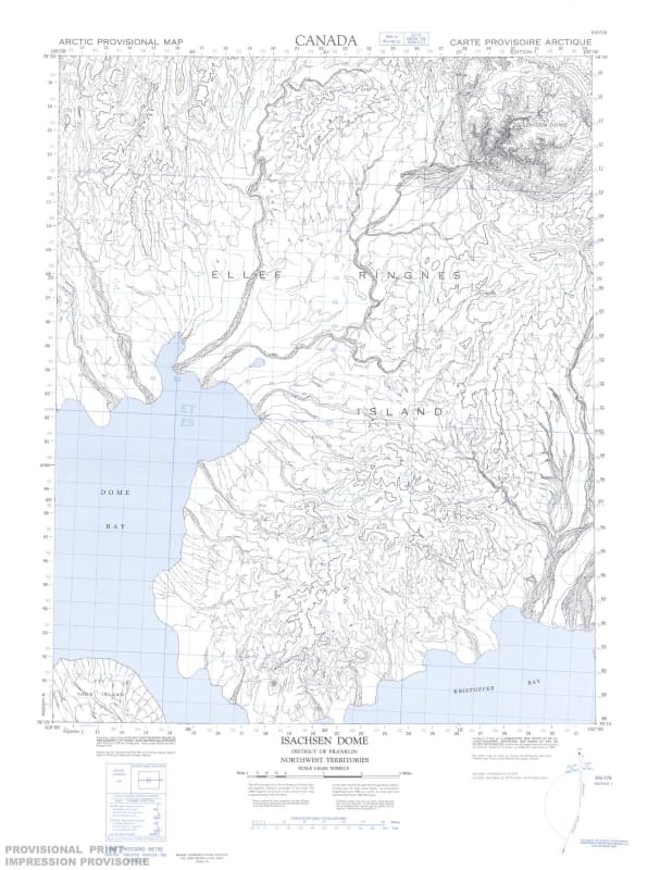 069F06 - ISACHSEN DOME - Topographic Map