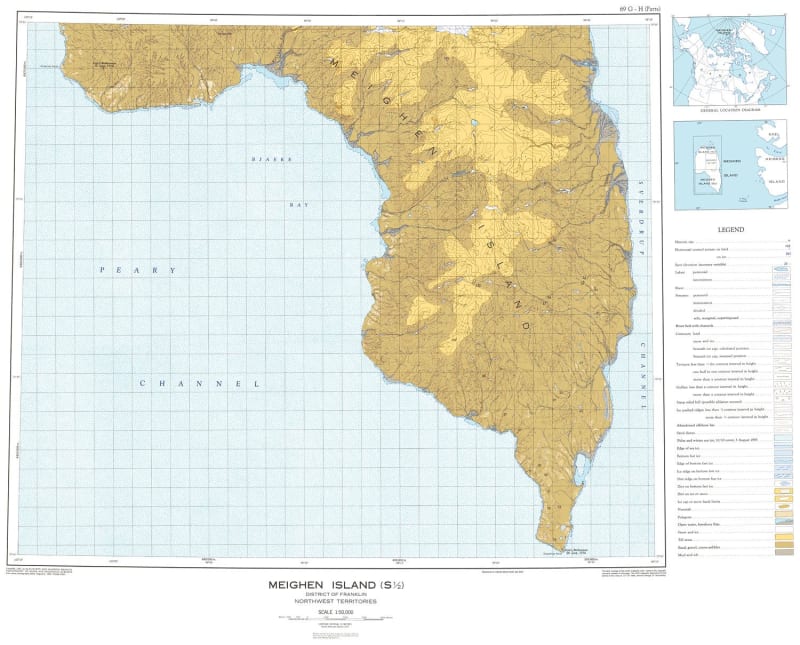 069H13 - MEIGHEN ISLAND - Topographic Map