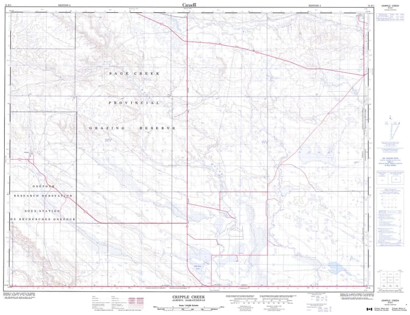 072E01 - CRIPPLE CREEK - Topographic Map