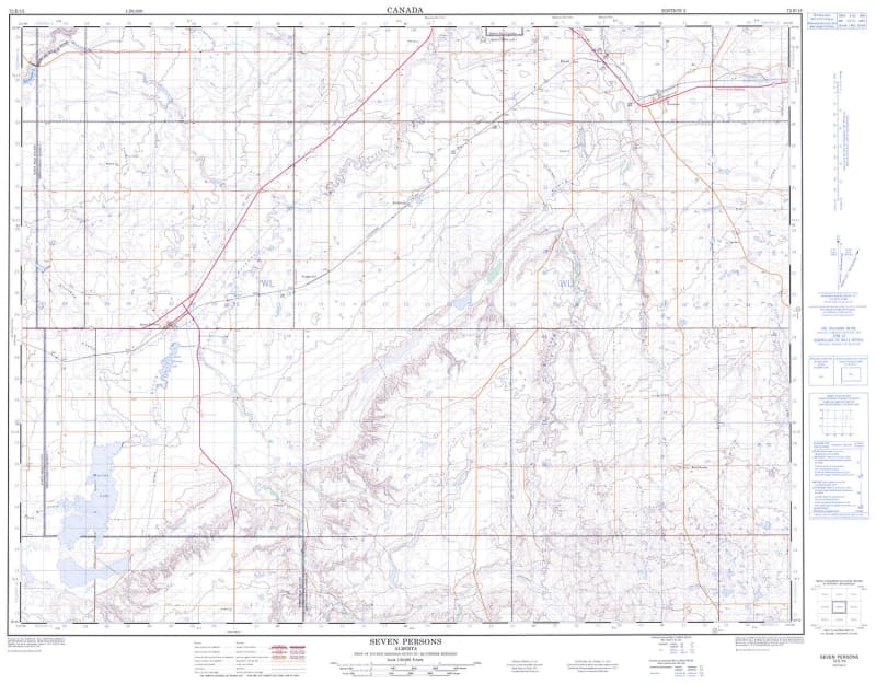 072E15 - SEVEN PERSONS - Topographic Map