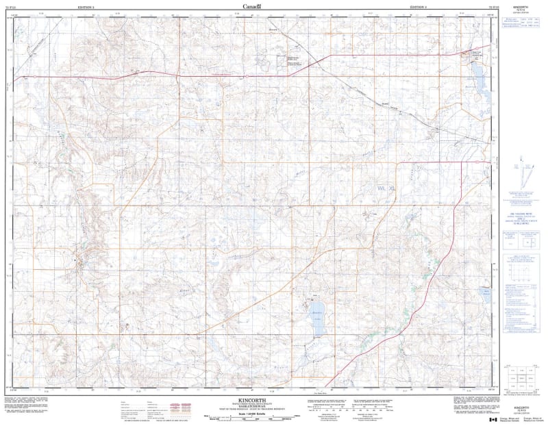 072F13 - KINCORTH - Topographic Map