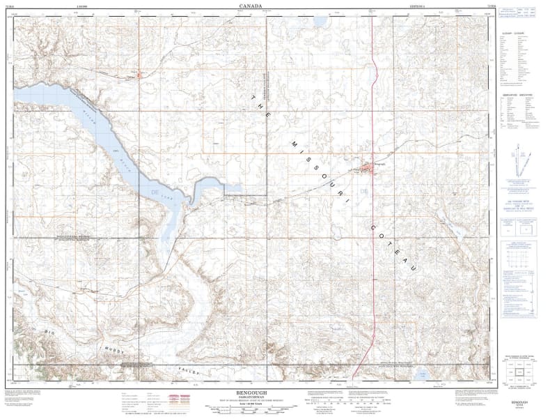 072H06 - BENGOUGH - Topographic Map