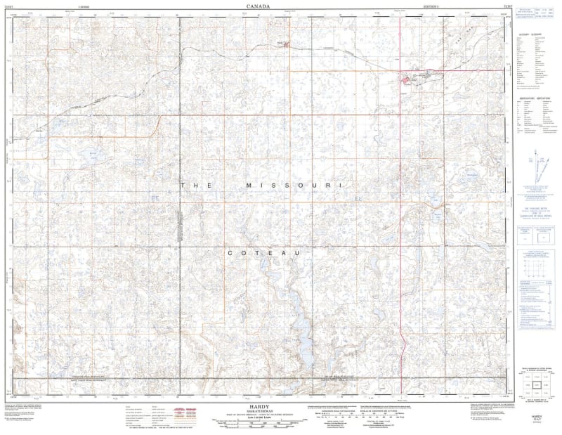 072H07 - HARDY - Topographic Map