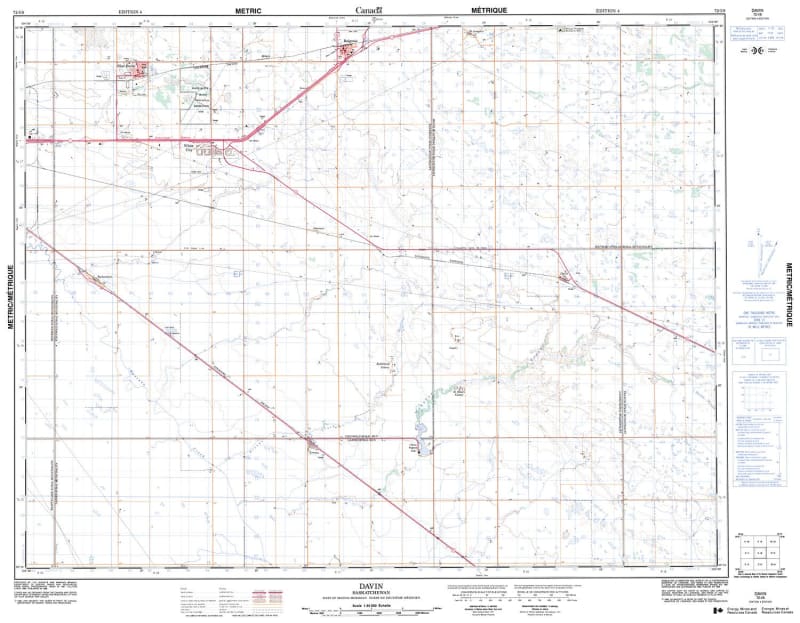 072I08 - DAVIN - Topographic Map