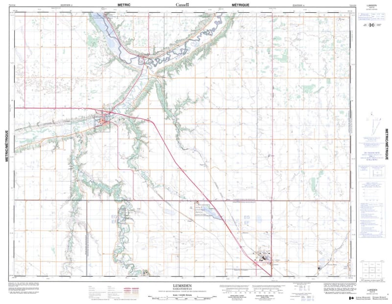 072I10 - LUMSDEN - Topographic Map
