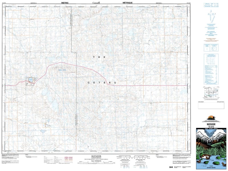 072J13 - MATADOR - Topographic Map