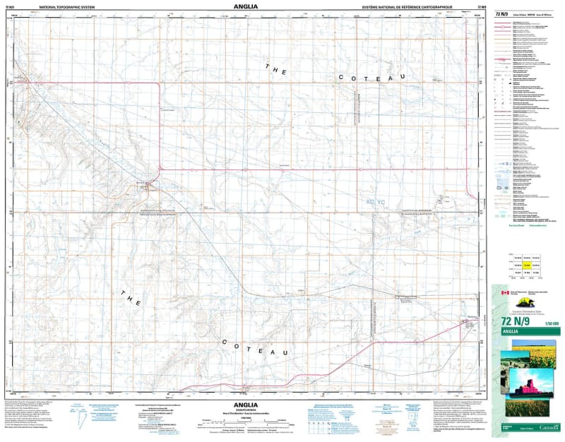 072N09 - ANGLIA - Topographic Map