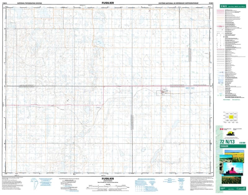 072N13 - FUSILIER - Topographic Map