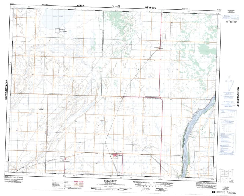 072O11 - CONQUEST - Topographic Map
