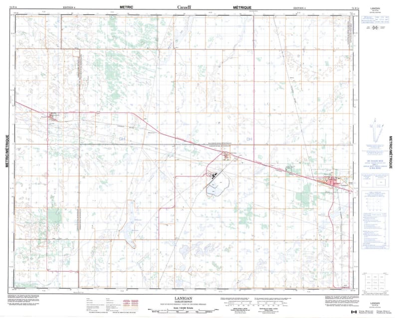 072P14 - LANIGAN - Topographic Map