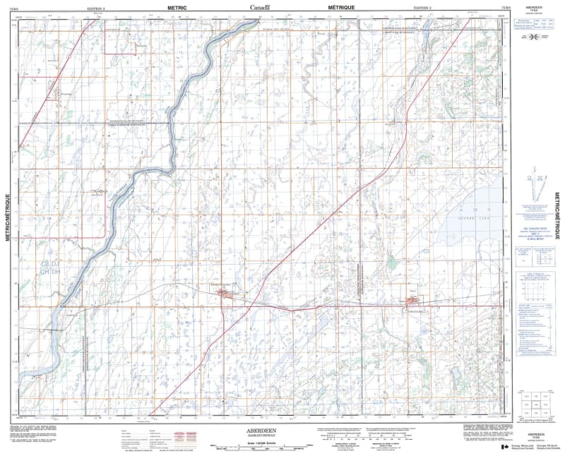 073B08 - ABERDEEN - Topographic Map