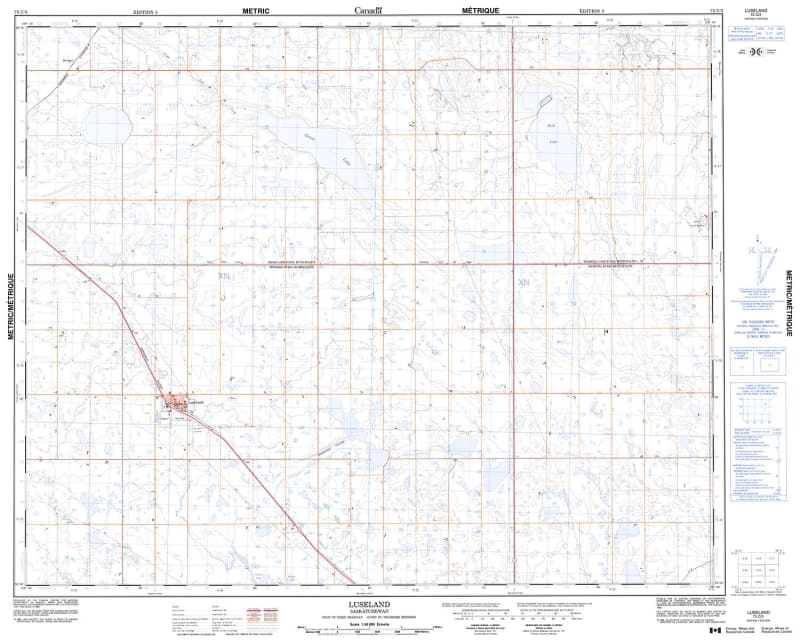 073C03 - LUSELAND - Topographic Map