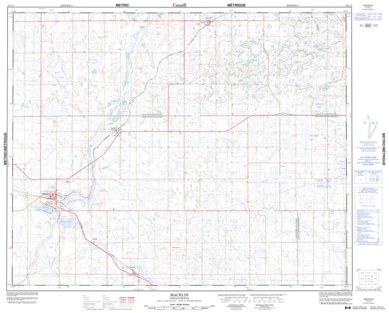 073C05 - MACKLIN - Topographic Map