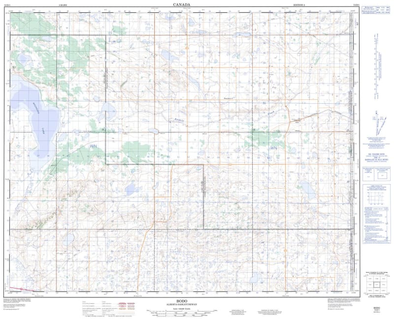 073D01 - BODO - Topographic Map