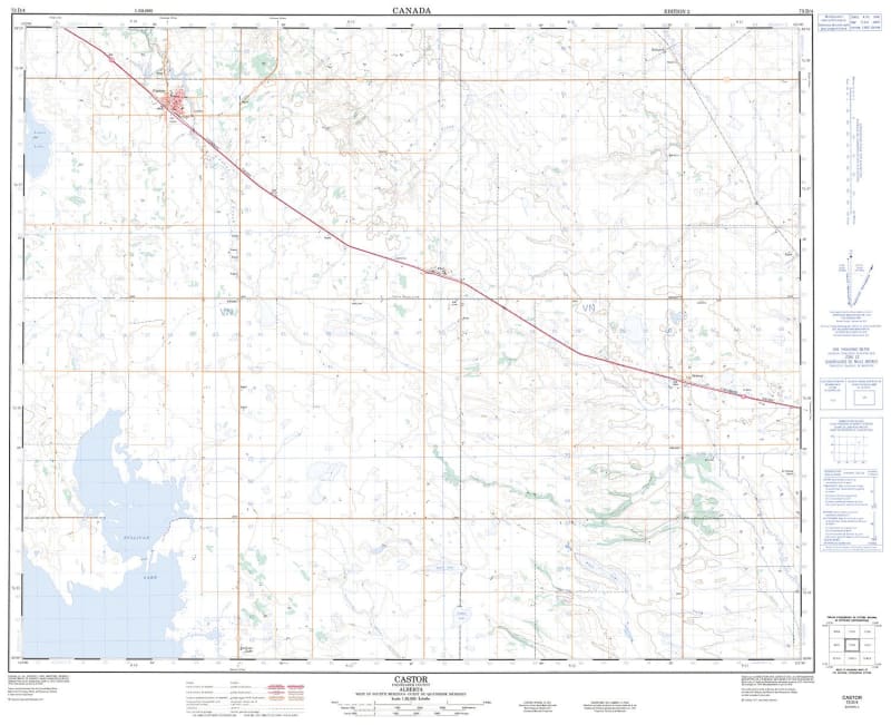 073D04 - CASTOR - Topographic Map
