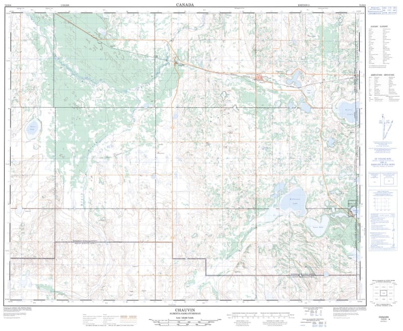 073D09 - CHAUVIN - Topographic Map